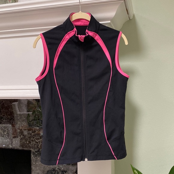 Lululemon Black and Pink Run Vest Vintage Size 6